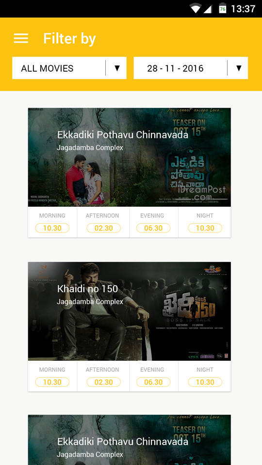 Movie Ticket Booking App Development
