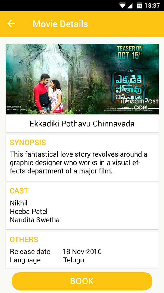 Movie Ticket Booking App Development